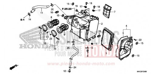 FILTRE A AIR CMX500AK de 2019